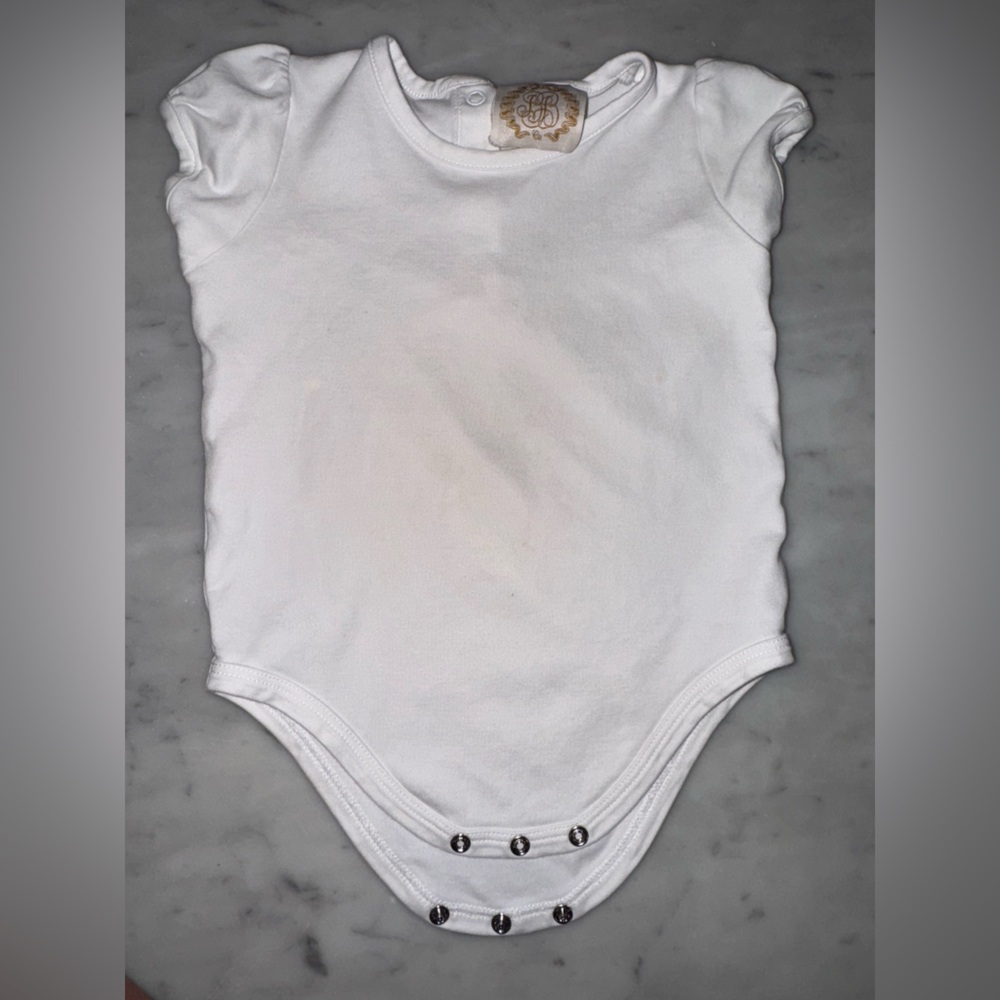The Beaufort Bonnet Company White Baby One-Piece Bodysuit